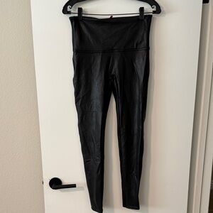 Spanx Black Faux Leather Leggings